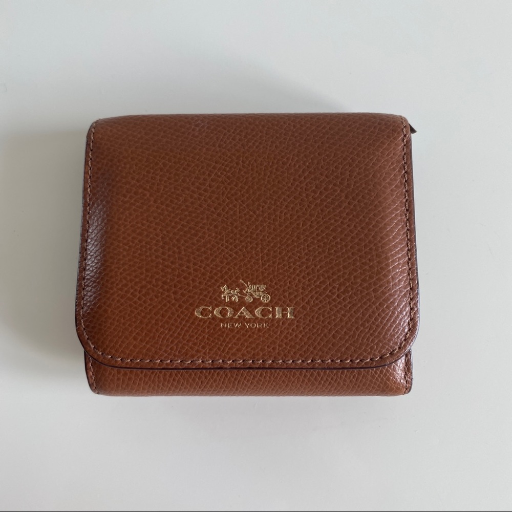 Coach Rainbow ColorBlock Trifold Snap Wallet